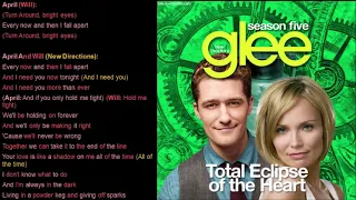 Total Eclipse Of The Heart Season 5 Version Glee Lyrics 