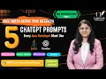 5 ChatGPT Prompts Every Java Developer Must Use Before Interviews CodeCraft with Poonam