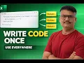 Write VBA Code Once and Use It Everywhere Reusable Function Trick