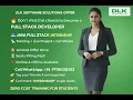 Java full Stack Internship Students Must Watch DLK Software Solutions Internship