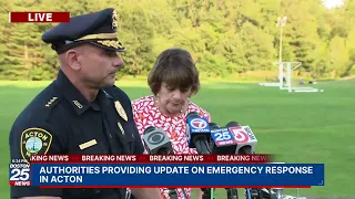 Authorities providing update on emergency response in Acton