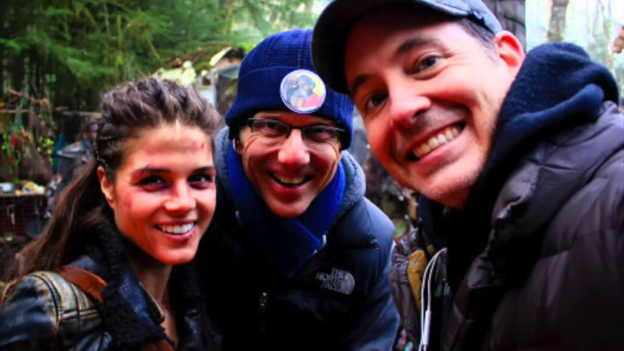 The 100 cast - Behind the scenes