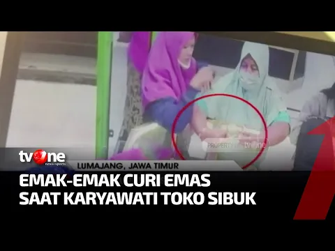 Komplotan Emak-emak di Lumajang Curi Gelang Emas Terekam CCTV