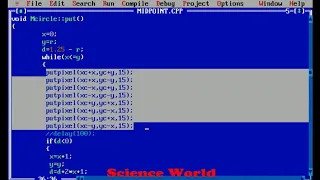 Program on MidPoint Circle Drawing Algorithm Cpp program with Explanation