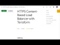 HTTPS Content Based Load Balancer with Terraform GSP206