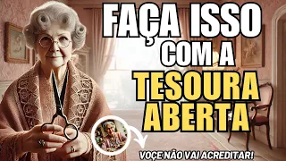 COLOQUE UMA TESOURA ABERTA DEBAIXO DA CAMA
