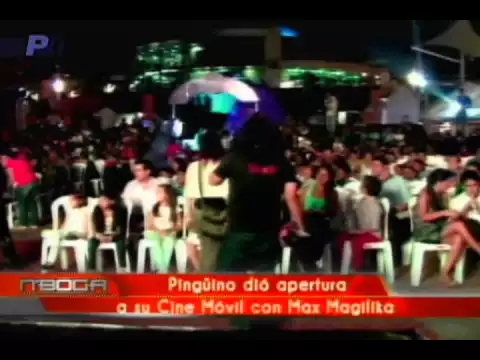 Pingüino dió apertura a sus cine móvil con Max Magilika