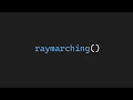 Making Infinite Worlds with Math Raymarching