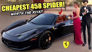We Bought The CHEAPEST Ferrari 458 Spider In The USA Sight Unseen!