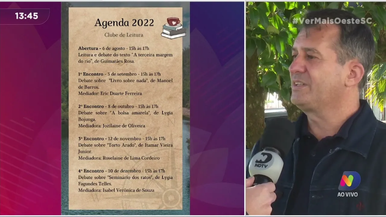 Clube de leitura da UFFS é gratuito e on-line em Chapecó