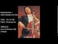 Rachmaninov：Cello Sonata 3rd mov.／Yo-Yo Ma & Emanuel Ax (1989 LIVE)