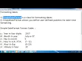 Formatting Dates