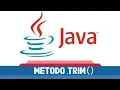 TRIM in JAVA HOW TO USE TRIM in JAVA DELETE SPACES WHAT is it for REMOVE SPACES