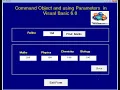 Visual Basic 6 0 Command object and Parameter collection Demo