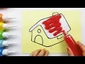 Comfortable House coloring drawing