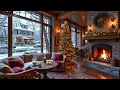 Lagu Cozy Winter Coffee Shop Ambience ❄️ Smooth Jazz Music \u0026 Christmas Jazz