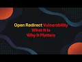 Open Redirect Vulnerability Explained How Hackers Exploit It How to Prevent It