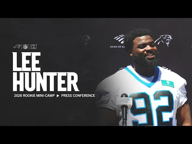 Video: Lee Hunter on why he chose his new jersey number 🎽 | Carolina Panthers