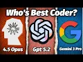 Lagu Ultimate Battle! OpenAI Gpt 5.2 (xhigh) vs Gemini 3 Pro vs Opus 4.5 Who's Best Coder?