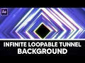 Infinite Loopable Tunnel Background After Effects Tutorial
