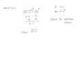 Solving Radical Equations - Problem 1