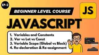 Variables in JavaScript Var Let and Const Variables JavaScript Tutorial in Hindi 2026