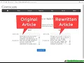 Spin Rewriter Review - Walkthrough