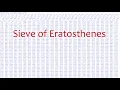 A Python Code the Sieve of Eratosthenes