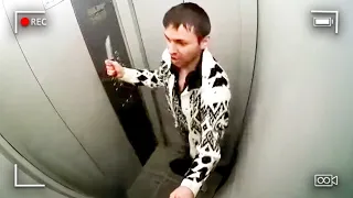 Secret Killer Has No Idea Elevator Camera Is Recording Him