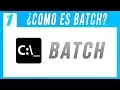 Tutorial Curso en BATCH 1 Inicio Comandos Iniciales