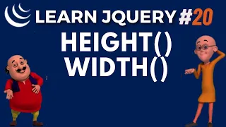 jQuery Height Width Method - jQuery JS Library Tutorial