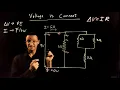 Current vs Voltage Voltage drops across a resistor example