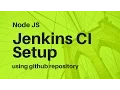 Jenkins CI setup for Node JS using Github