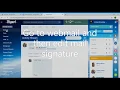 How to configure the email signature for bitrix24 webmail