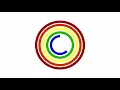 15 minute Radial Timer Rainbow colours White background