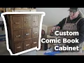 Custom Comic Book Cabinet Build in 5m by Pro Carpenter