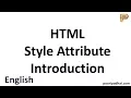 HTML Style Attribute Introduction