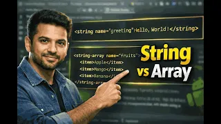 Android String and String Array Resources in Hindi Step by Step Tutorial for Beginners