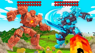 MEGA ROBÔ FICOU GIGANTE PRA DESTRUIR TUDO