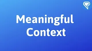 Meaningful context in language learning