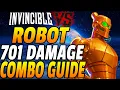 Invincible Vs ROBOT COMBOS - Invincible Vs Robot Combo Guide