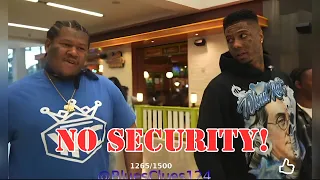 Blueface CMac pull up to Fox Hills NO SECURITY