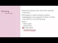 Randomization and Blinding