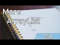 CSA More ArrayList Methods