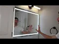 Mirror with Lighting and defogging FUNCTIONAL and Beautiful FULL INSTALLATION