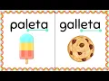 Rimas Rhyming Words in Spanish for kids