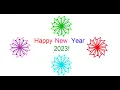 Drawing Happy New Year Text with design Using Python