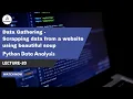 Web Scraping Made Easy Gather Data Using Beautiful Soup Python Data Analysis Tutorial lecture 20