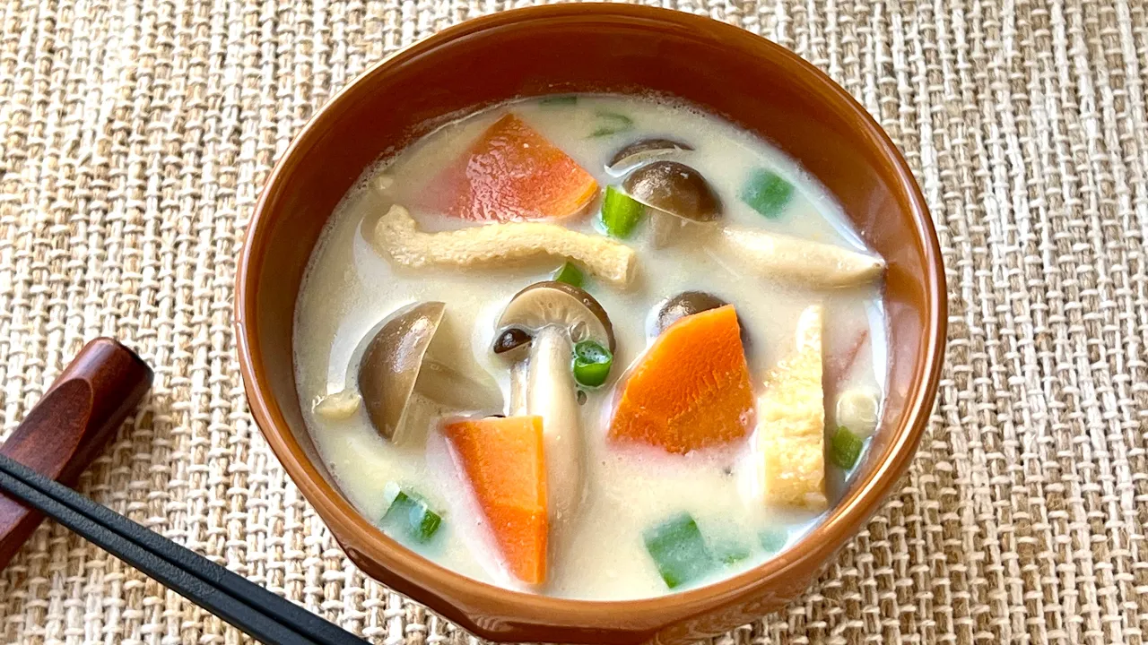 Miso Soup with Soy Milk - Japanese Cooking 101