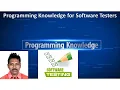 Tutorial 1 Introduction Programming Knowledge for Software Testers
